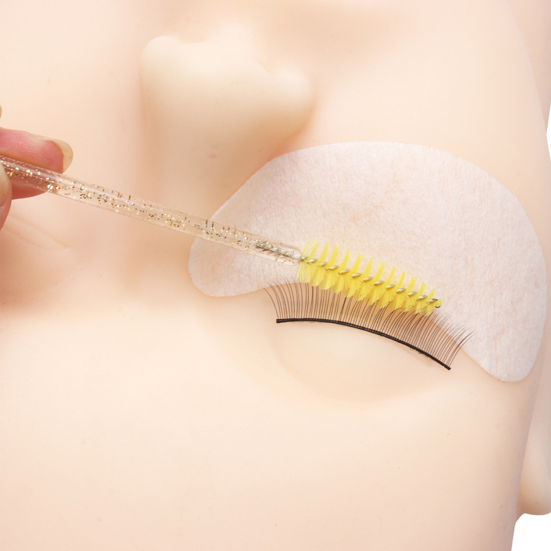 Manufacturer's Ready-Made Crystal Rod Disposable Eyelash Brush Solid Spiral Eyebrow Brush Eyelash Comb Makeup Tools Wholesale