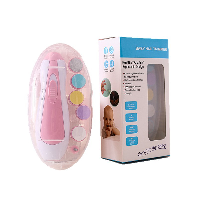 English Packaging Baby Electric Nail Polisher Pp Storage Box Electric Nail Polisher Baby Nail Trimming Tool