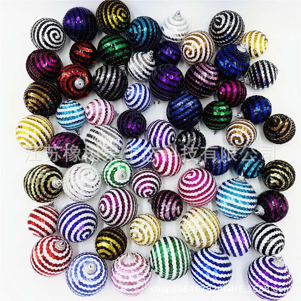 Кросс-браундер Новый продукт рождественский патч шар масштабный шар двухцветный патчворк шар подвеска для рождественской елки декоративный шар