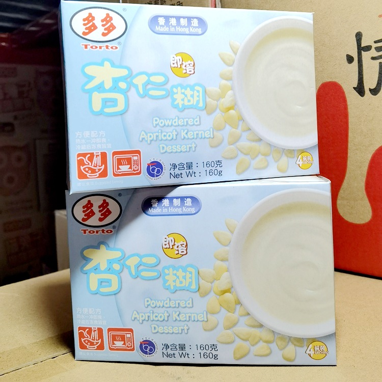 Wholesale supply of imported food Hong Kong Duoduo brand instant almond paste 160g * 20 boxes/box