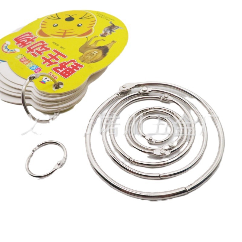 Factory in stock metal book ring open ring clamp ring loose leaf ring 14-80 photo album open ring can be made in color