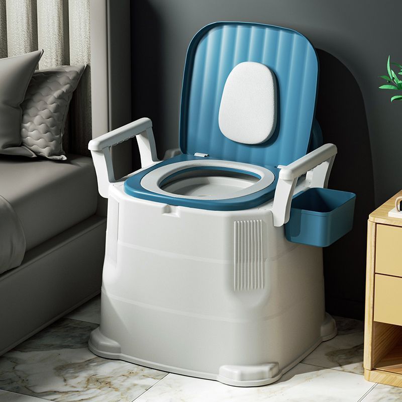 Removable Plastic Toilet Toilet for Adult Square Cabin Isolation Portable Simple Temporary Spittoon Toilet for the Elderly
