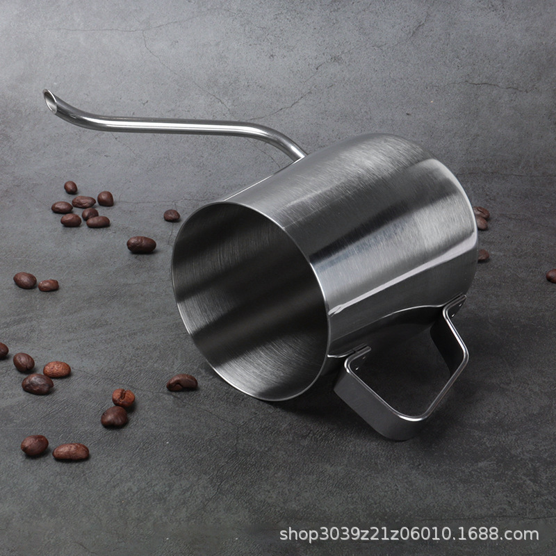 Cross-Border Popular 304 Stainless Steel Coffee Pour-Over Pot, Thickened Outdoor Household Long Spout Narrow Mouth Pot, Hanging Ear Coffee Pot