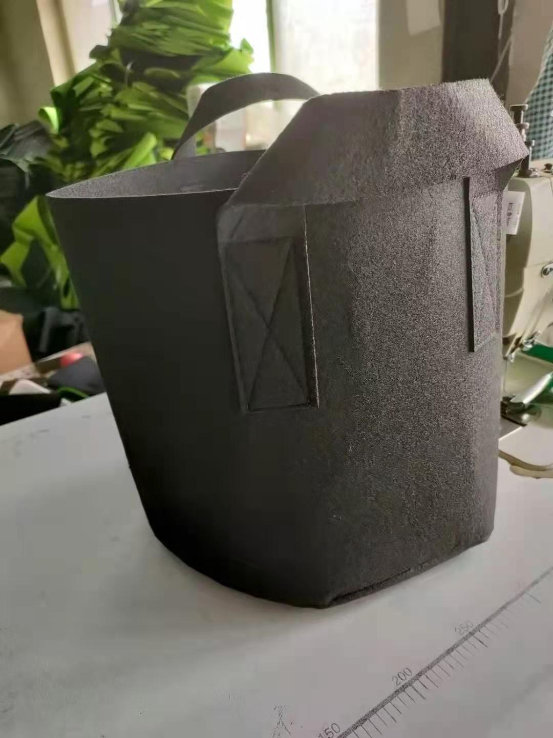 Cross-Border Thickeneded Felt Cloth Planting Bag Black Round Beautiful Planting Bag Grow Bag Felt Plant Planting Bag Wholesale