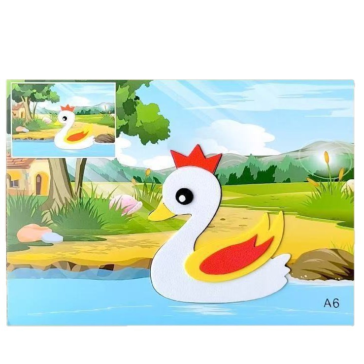 Eva Stickers Kidsren's Handmade Puzzle Toys Kindergarten Gift Stickers Handmade DIY Material Package Stereo Sticker Board