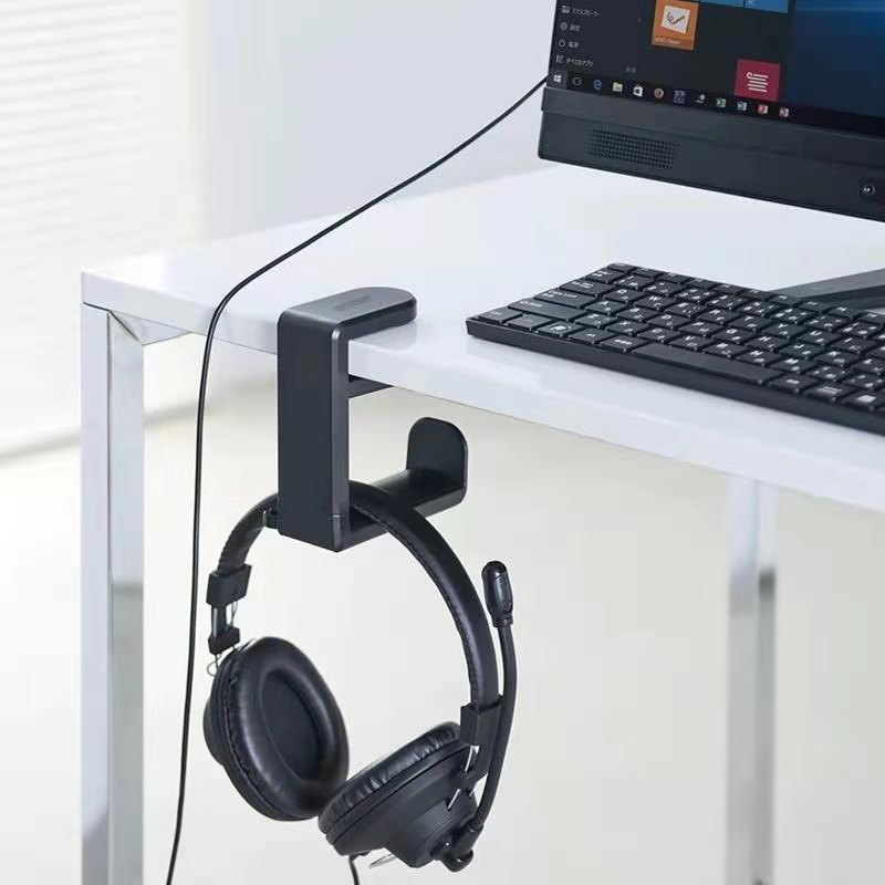 Cross-Border Private Model Punch-Free Hook, 360-Degree Rotating Headphone Holder, No-Stick Display Rotating Storage Rack