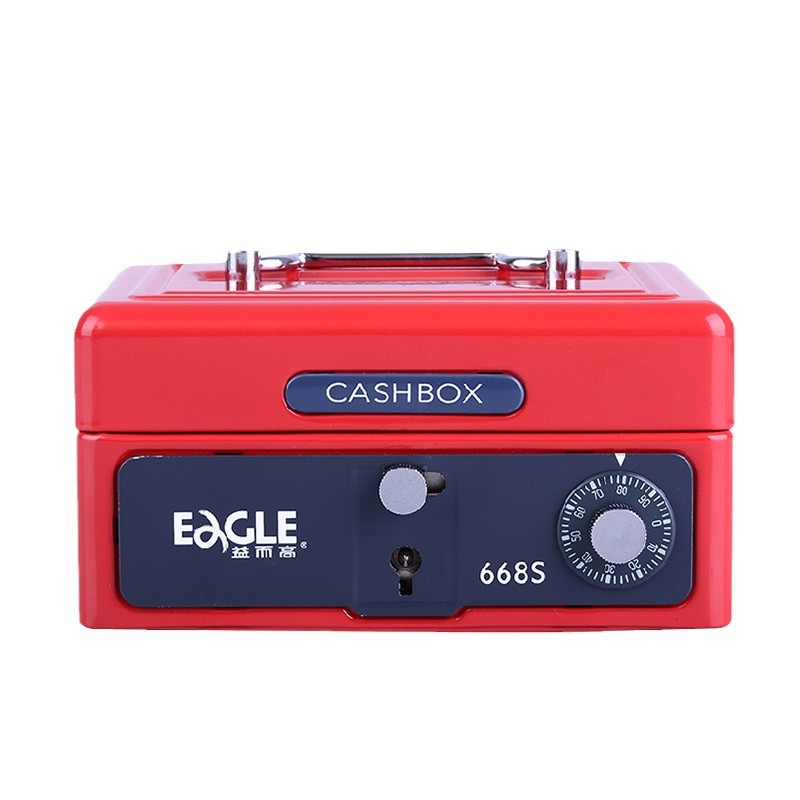 Yiergao Small Metal Portable Safe with Password Lock for Money, Bank Cash, Cashier, Wedding, and Financial Management