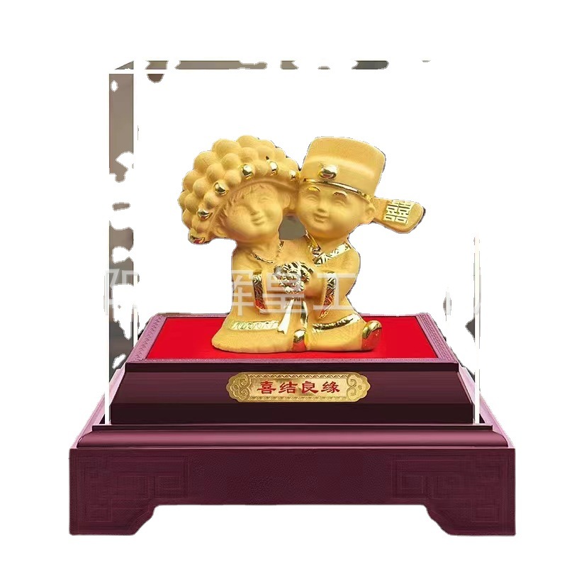 Newlywed Crafts Cashmere Sands Gold Centennial Good Gift Ornaments Creative and Practical Wedding Gold Shop Gift Wholesale