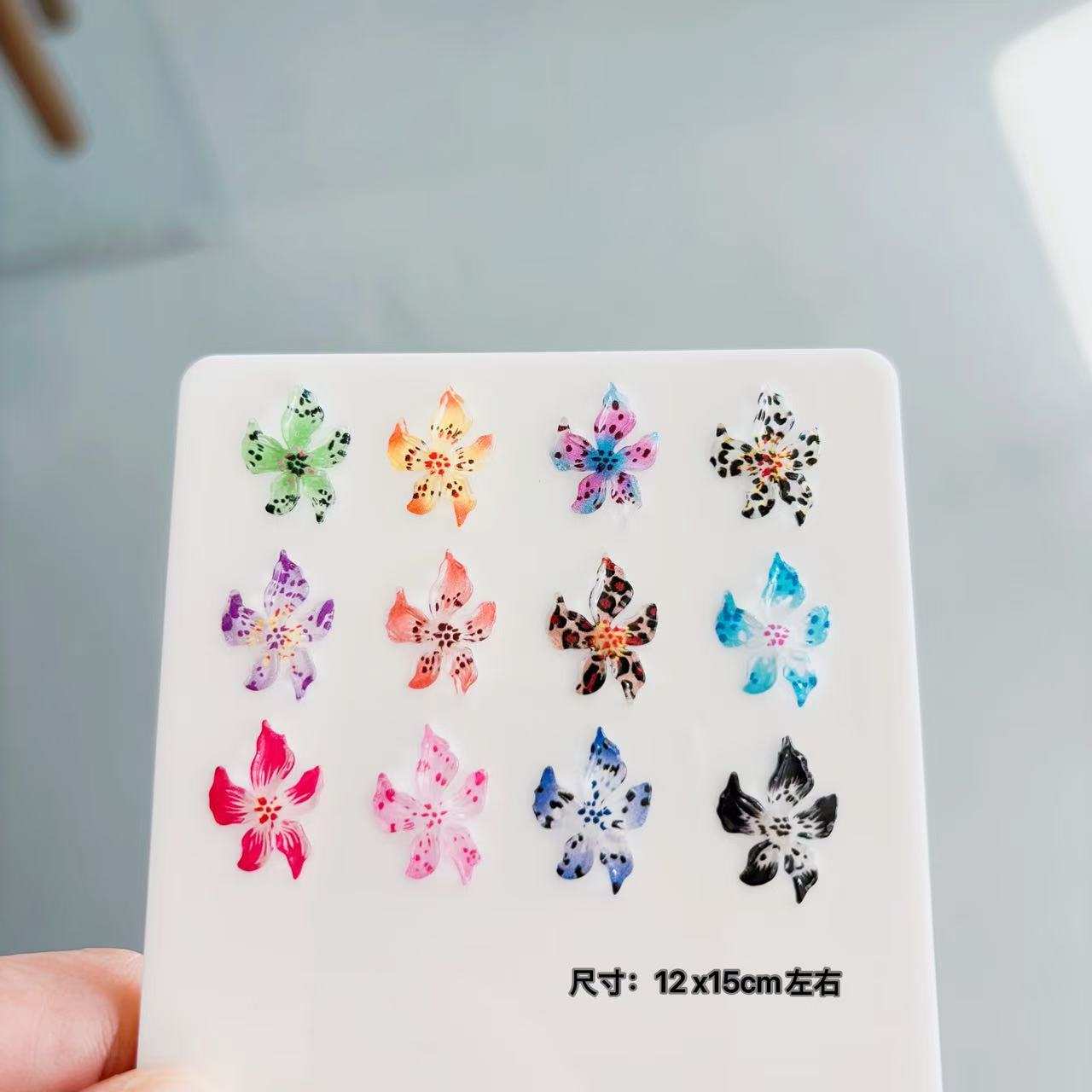 Nail Jewelry Ice Crystal Resin Lily Nail Decoration Small Jewelry Accessories Material Bag Mobile Phone Case Accessories