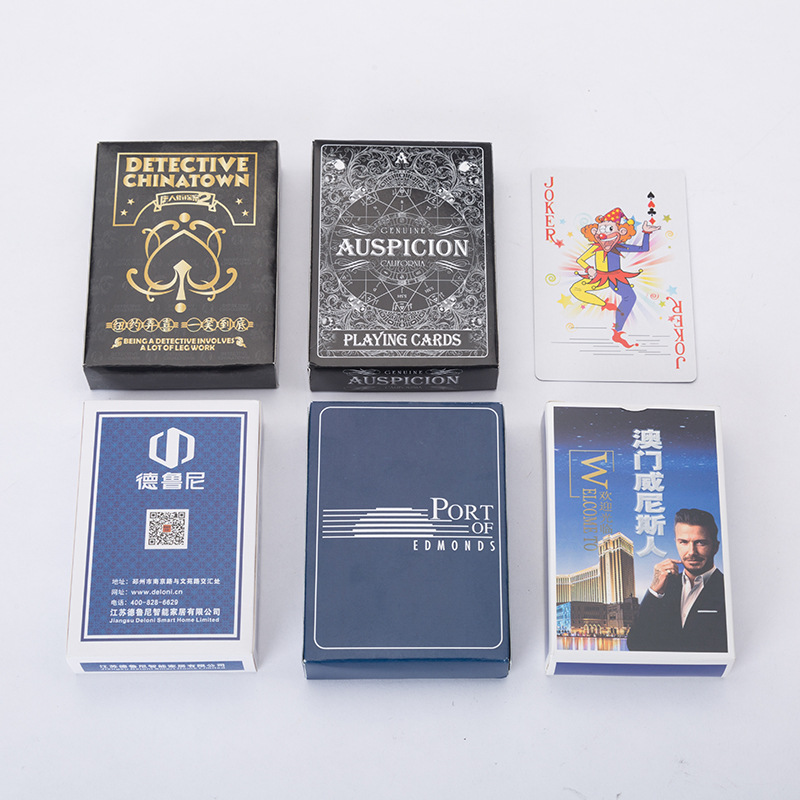Printing advertising playing cards custom logo promotional poker cards casual playing cards manufacturers card games cards