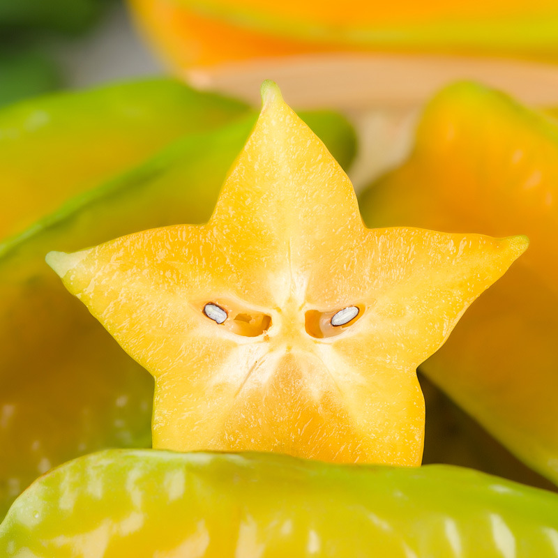 Directly Shipped from the Place of Origin of Fuzhou Carambola, Seasonal Fruit Carambola, Whole Piece, Free Shipping, Fresh Fruit Carambola, One Piece Drop Shipping