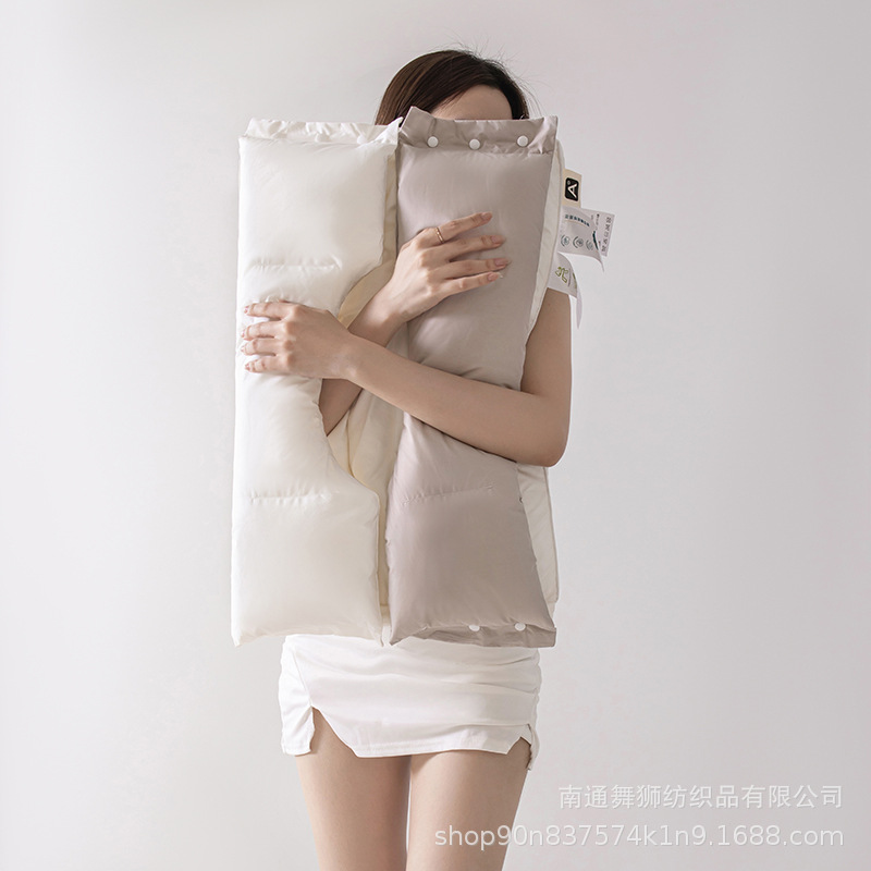 Cotton Neck Protection Beauty Pillow Traction Pillow No Pressure on Face No Pressure on Ear Cotton Pillow Single Pillow Core Home Lunch Rest Pillow