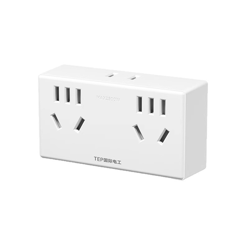 International Electrical Socket Plug Converter Multi-Hole One-To-One Multi-Function Household Multi-Function One-To-Five Conversion Head Plug Strip