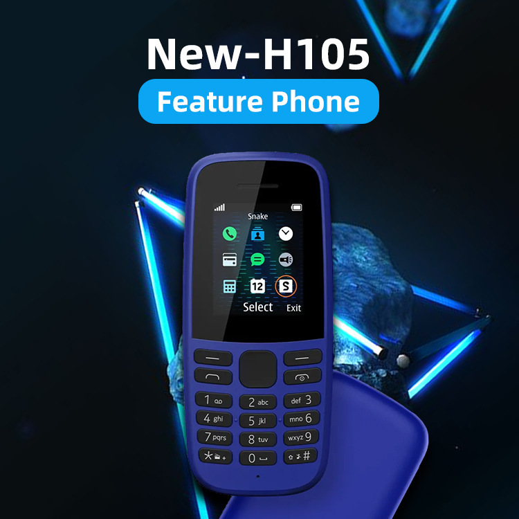 Cross-Border Exclusive 105 Senior Mobile Phone Feature Phone Gsm Phone Ultra-Long Standby 2g Button Phone Straight Phone in Stock