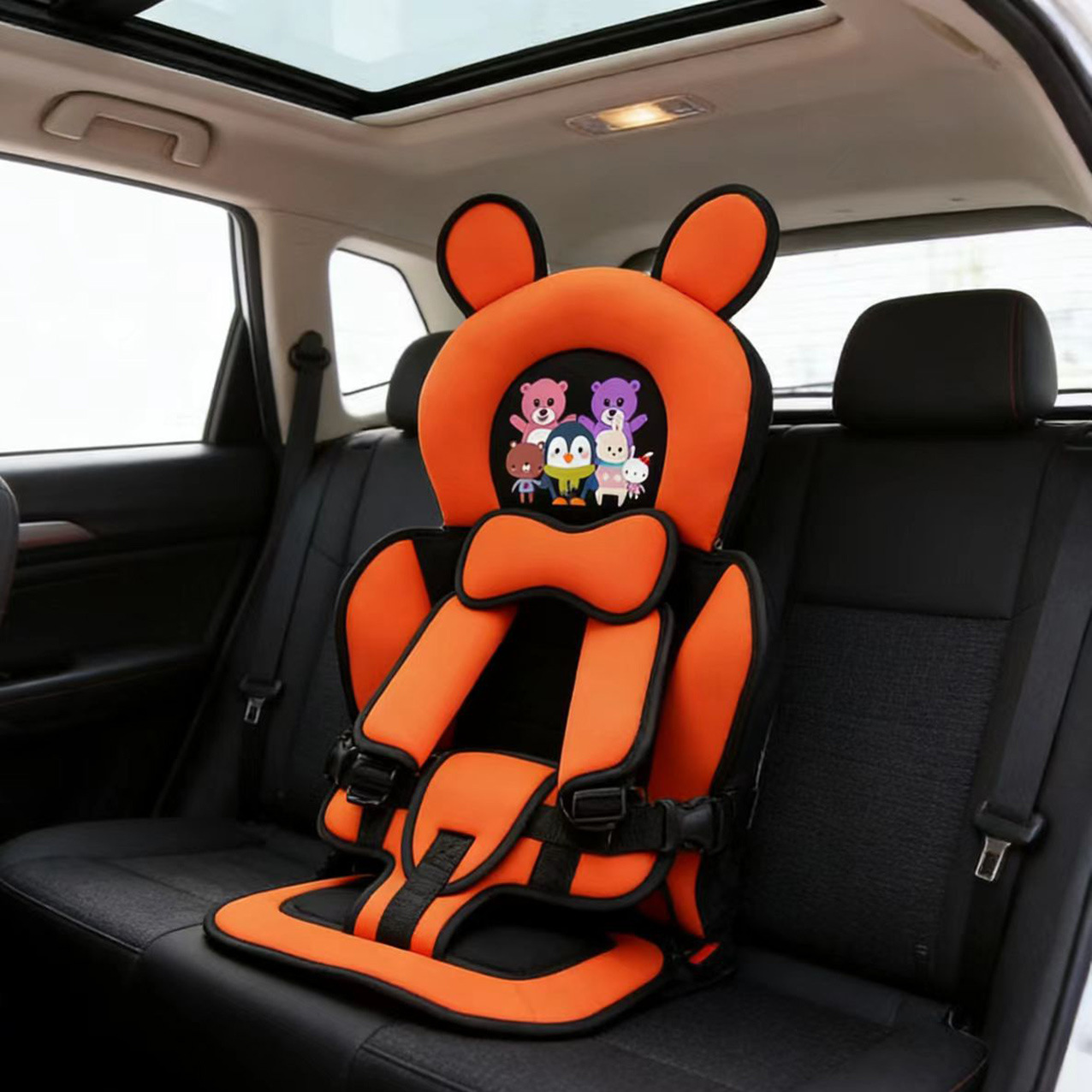 Cross-Border Simple Kidsren's Seat Cushion Baby Car Seat 0-12 Years Old Portable Cartoon Infant Car Seat Cushion