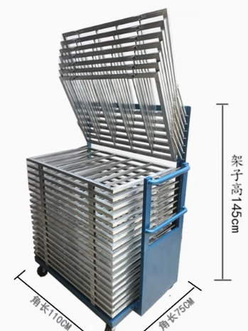 Stainless Steel Multi-Layer Rack Pcba Anti-Static Turnover Cart Electric Workshop Mobile Tool Rack Drying Rack Screen Printing Drying Rack