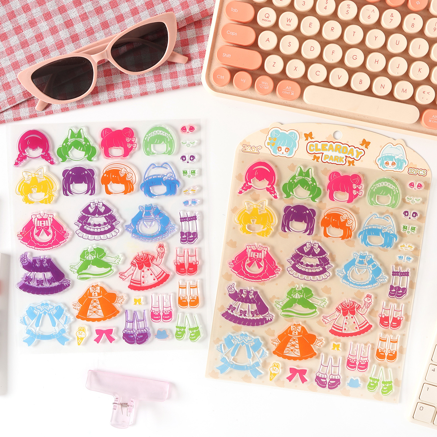 Yuezhen Transparent Seal Dream Castle Series Cute Transparent Silicone Seal Handbook DIY Photo Album Card Stamp