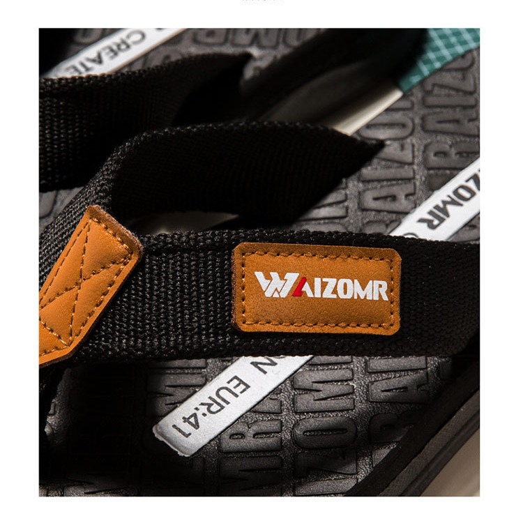 Chuanglong Aizomr Men's Outdoor Slippers Eva High-Elastic Thick-Soled Non-Smelly Flip-Flops Non-Slip Wear-Resistant and Durable