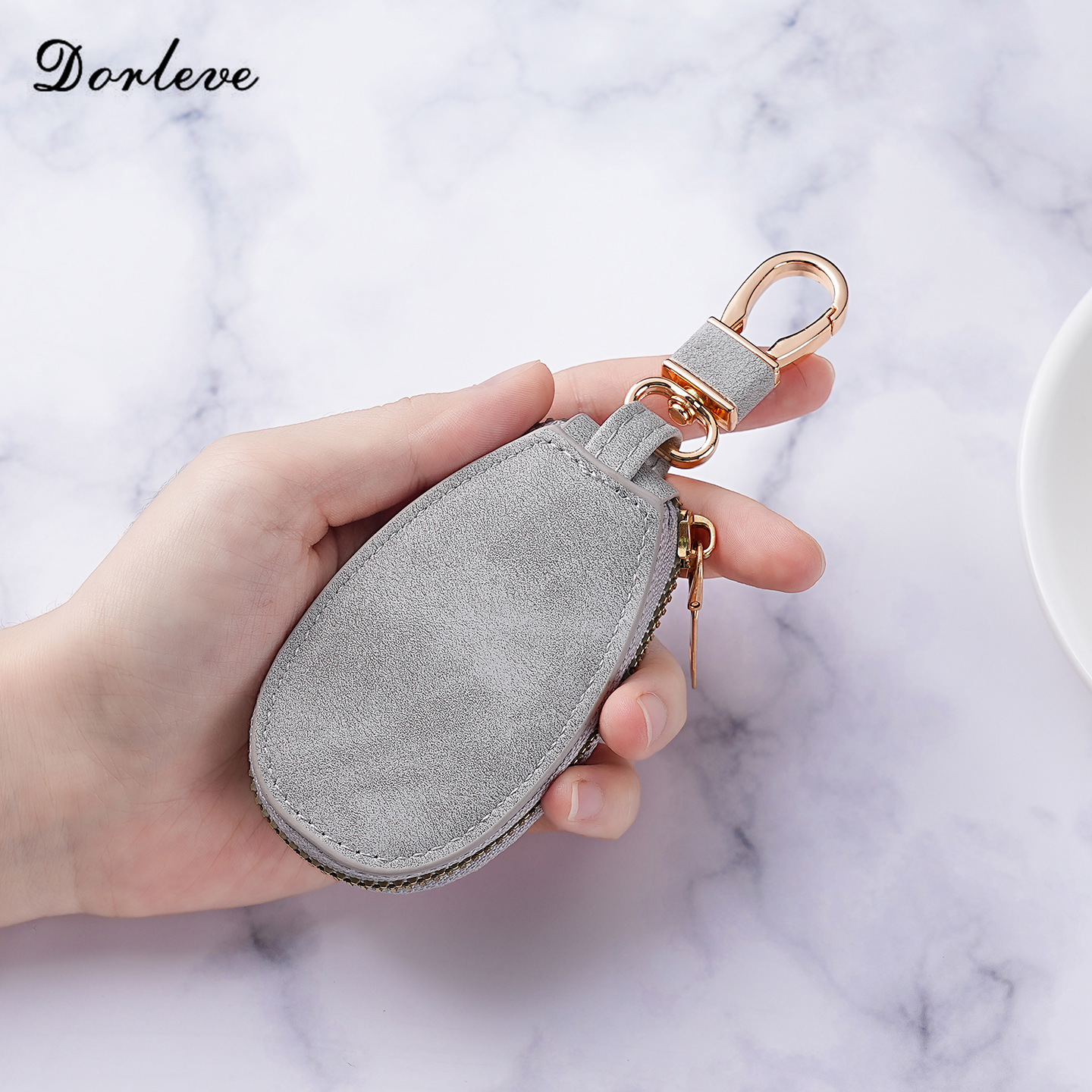 Korean Style Light Luxury Household Key Bag Large Capacity Men's and Women's Mini Organ Waist Hanging Universal Fashion Car Key Bag