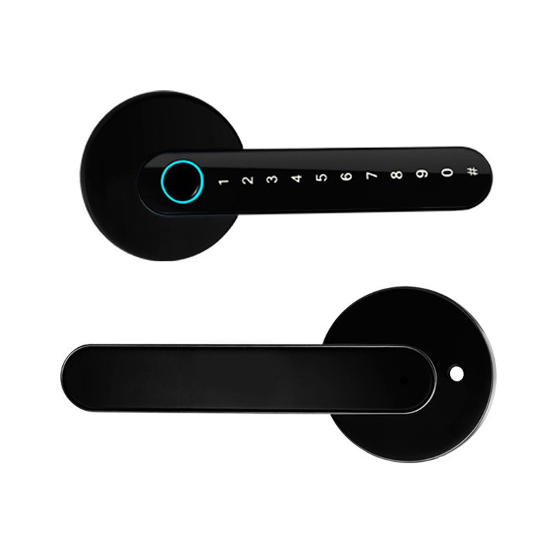 Cross-Border Indoor Wooden Door Smart Door Lock Fingerprint Lock Password Lock Drop Shipping Bedroom Door Lock Replacement Convenient