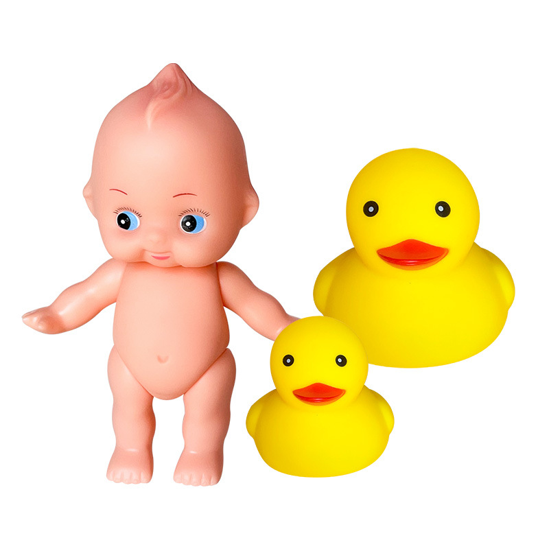 Bath Toy Little Yellow Duck Kidsren's Swimming Pool Play with Pinch and Call Sound for Boys and Girls Baby Baby Popular Duck