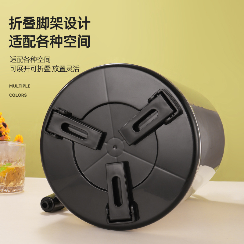 Stainless steel milk tea bucket double-layer insulated bucket commercial large capacity juice coffee soy milk tea bucket stall dedicated bucket