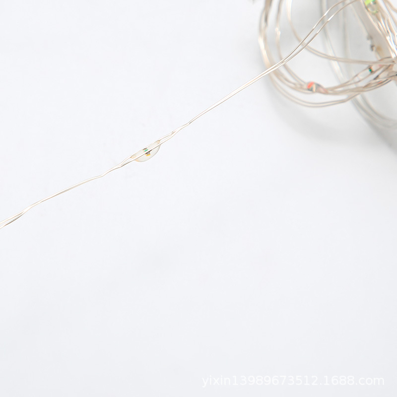led bare string copper wire lamp, running water, synchronous flash, fireworks lamp, Christmas Holiday Decoration lamp