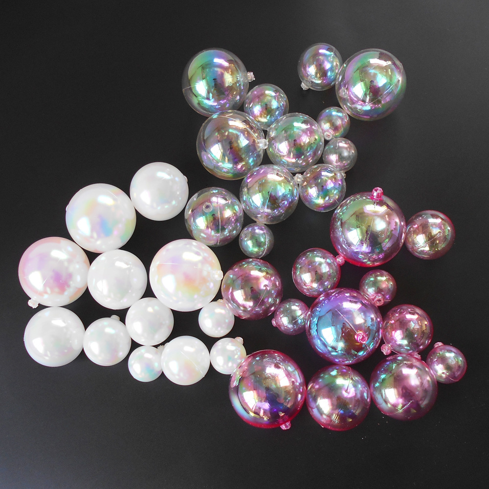 Colorful Transparent Ball Birthday Cake Decoration Ball Insert Bubble Colorful Party Baking Ornament Colorful Fantasy