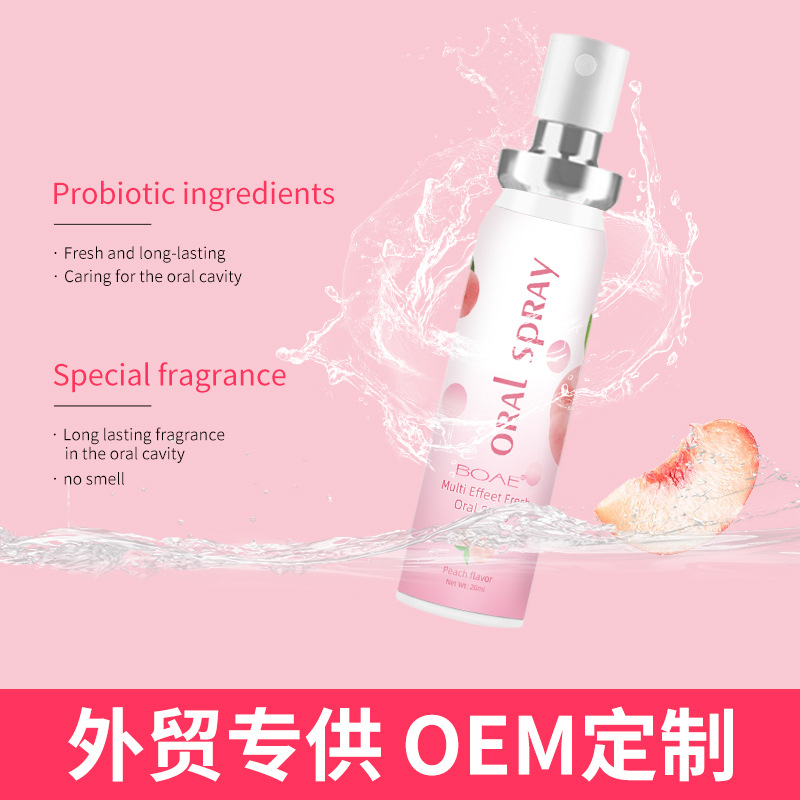 BOAE oral freshener oral care portable oral spray fresh breath mint flavor mouth spray wholesale