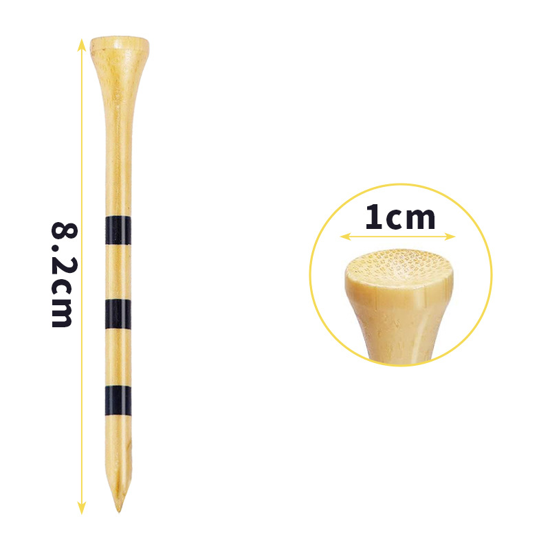 Factory wholesale golf ball nail bamboo ball DingTalk transfer printing ball tee ball tray ball nail seat golf accessories