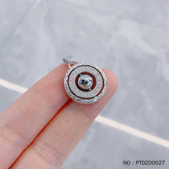 Platinum Hollow Rotatable Twelve Zodiac Signs Safety Buckle Pendant Platinum Pt950 Genuine Guarantee