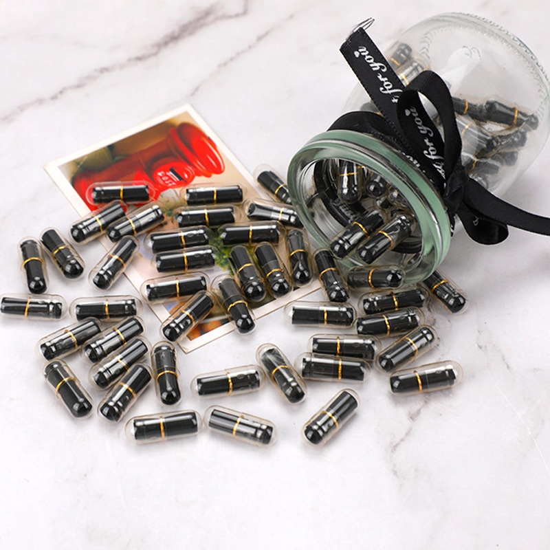 Love pill regret medicine Qixi love letter capsule expression capsule color letter roll wishing bottle drifting bottle accessories