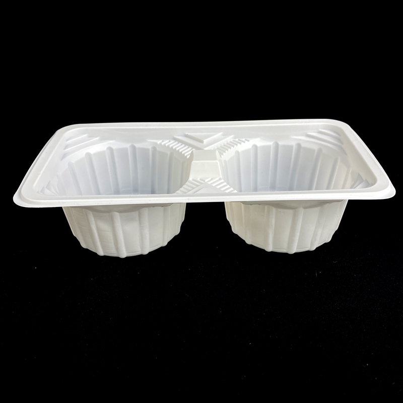 Milk tea double cup holder plastic two cup saucer takeaway milk tea cup holder anti-spill fixed thickened disposable cup holder commercial