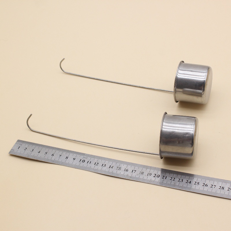 0.1kg Stainless Steel Wine Dispenser Household Commercial Wine Hanging Spoon Curved Handle Handle Lightweight and Convenient Self-brewing Wine Dispensing Spoon