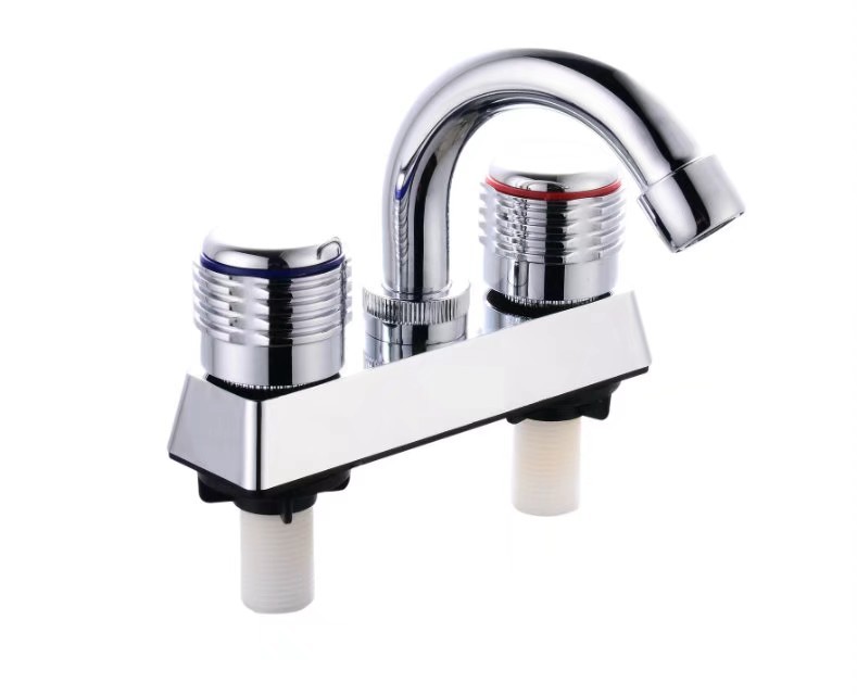 Factory direct new plastic hot and cold mixed faucet face plate face plate faucet wholesale