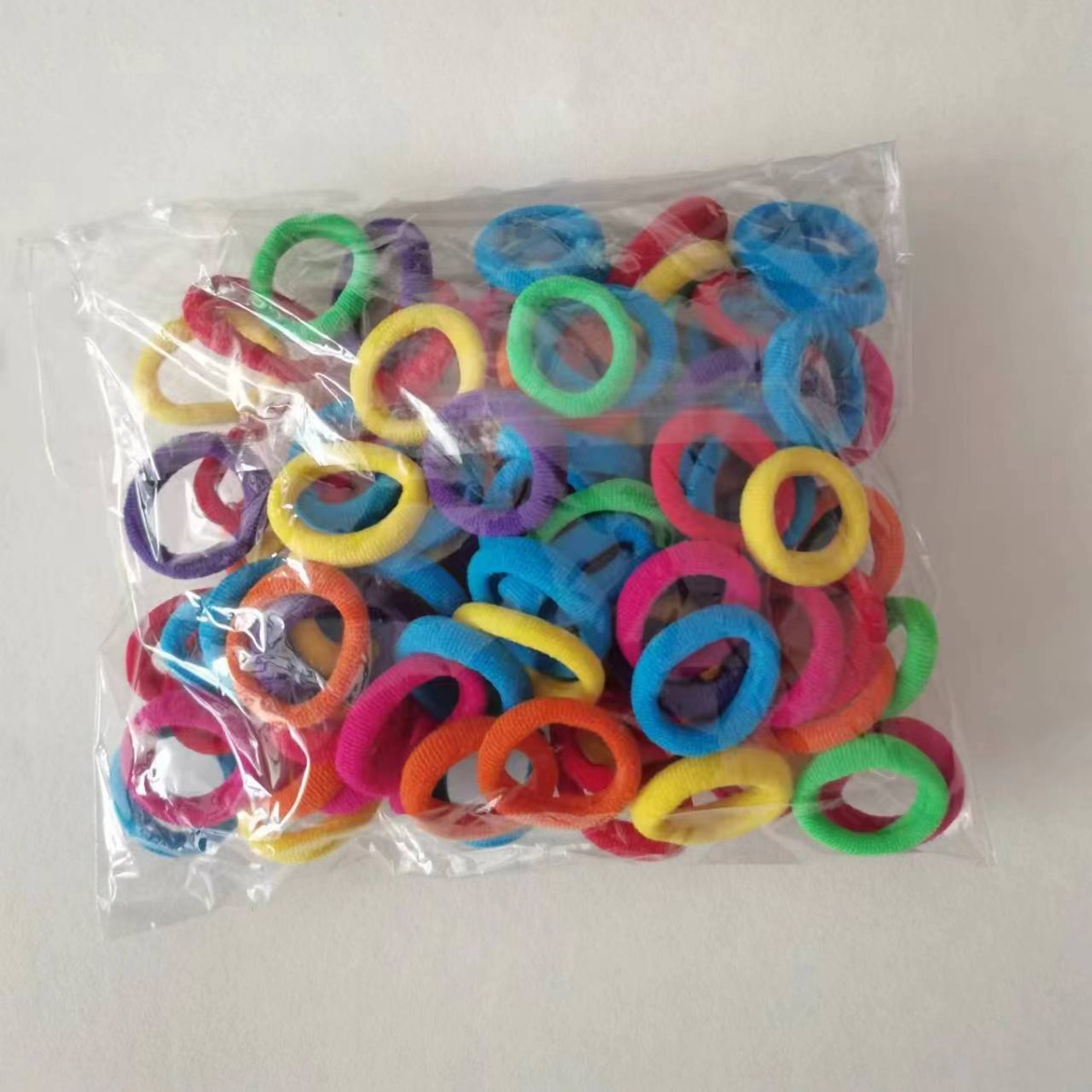 Children's Seamless High Elastic Hair-free Towel Ring Rubber Tendon Hair Rope Candy Color Simple Girl Hair Rope Hair Rope