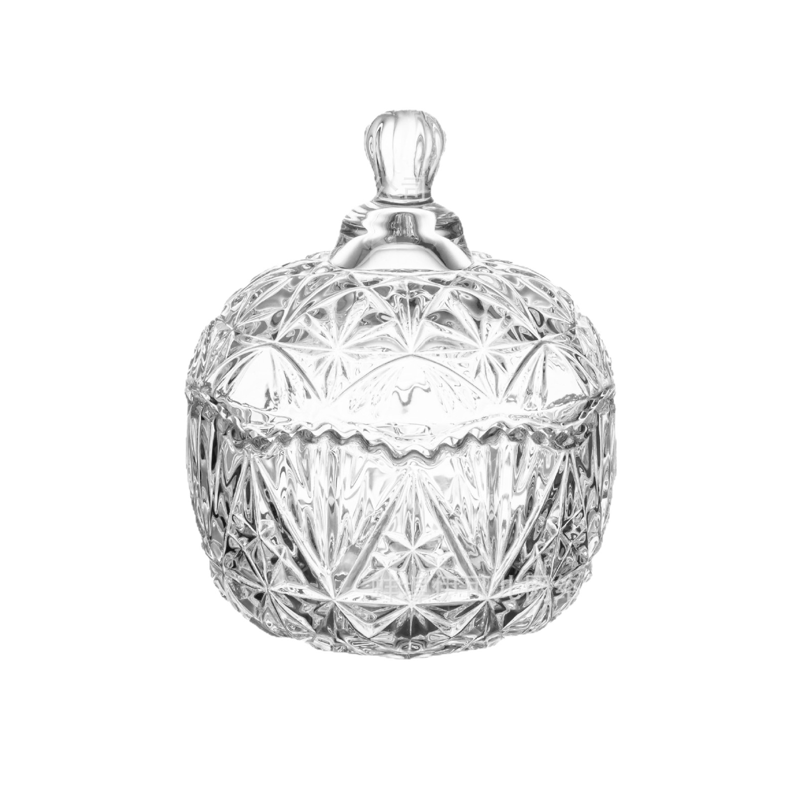 Glass Jar Candy Jar Aromatherapy Candle Jar Dried Fruit Jar Storage Ornaments Storage Box Jewelry Box Degaussing Bowl