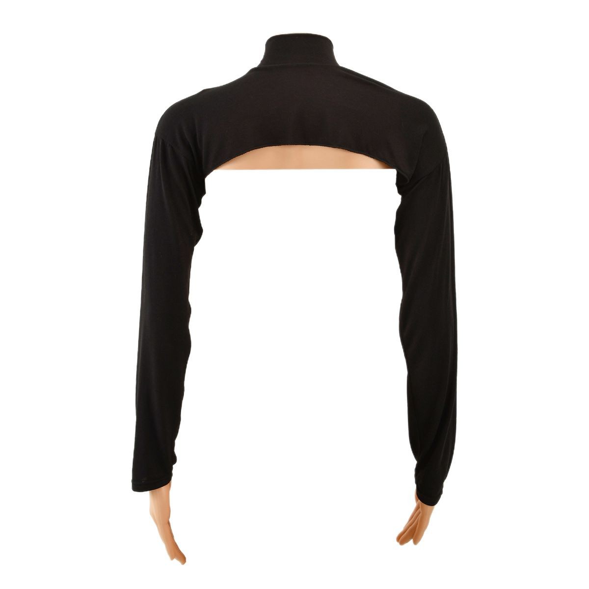 2025 Hui nationality with shoulder sleeves shawl fashion versatile mercerized cotton with neck sleeves base shirt base sleeves for women