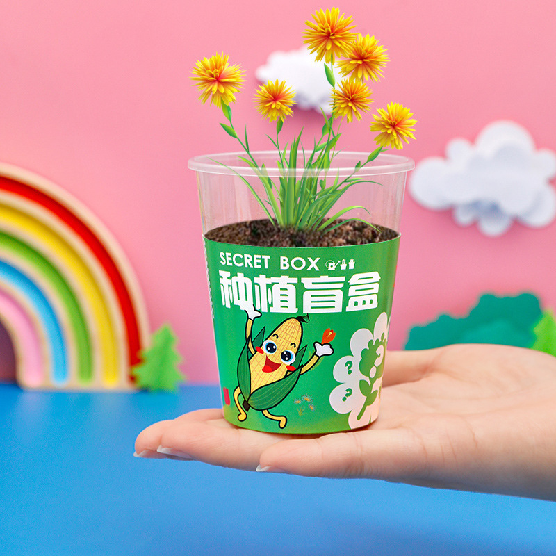 Children's Planting Small Potted Plants, Student Plastic Prizes, Desktop Green Plants, Blind Box Kindergarten Gifts, Creative Small Gifts