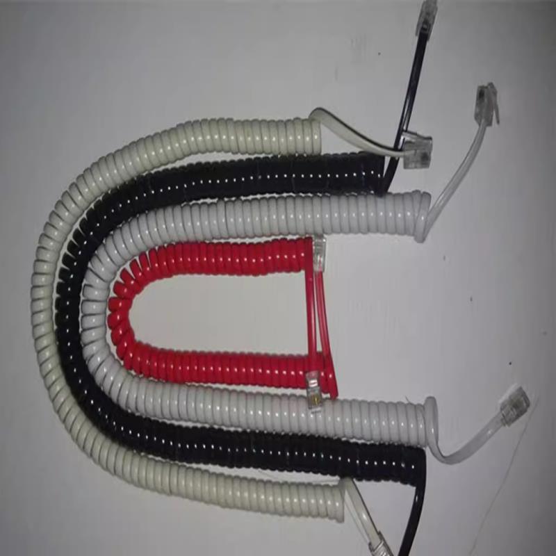 Telephone handset wire spring wire Universal 4-core telephone Curve hotel landline microphone handle cable
