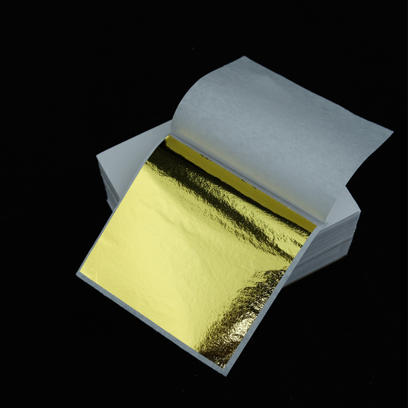 Multi-Color 9*9 Gold Foil Paper Non-Cracking Ceiling Decoration Buddha Statue Square Wedding Gold Foil DIY Handmade Gold Foil Paper