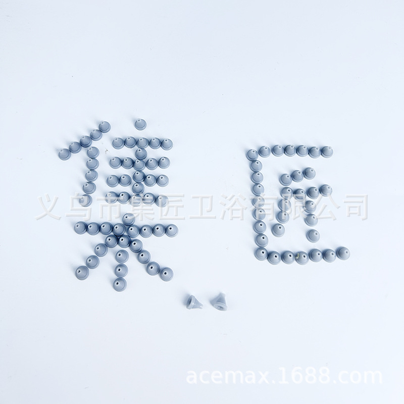 Stainless steel top spray shower silicone hole silicone nail shower hand-held ultra-thin nozzle water outlet removable water outlet