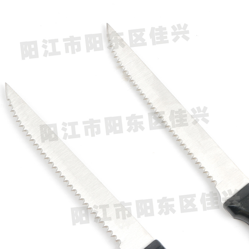 BBQ outdoor barbecue kitchen bread knife stainless steel steak serrated knife cross-border Western knife Western steak knife