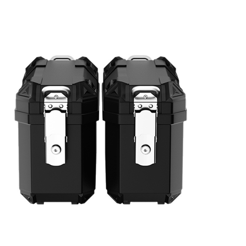 Motorcycle Side Boxes, Large-Capacity Trunk, Electric Car Trunk, Three-Box Non-Aluminum Alloy Universal Take-Out Box