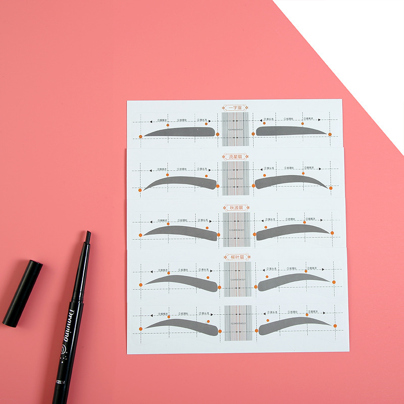 Eyebrow card eyebrow card eyebrow card eyebrow card eyebrow sticker one-word eyebrow card eyebrow drawing tool suit eyebrow sticker