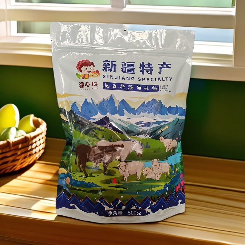 Ручные молочные крышки из Синьцзяна, индивидуальная упаковка, вкусные закуски