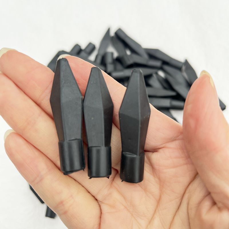 аксессуары для лука и стрелы резиновая PVC черная мягкая стрела 8мм наконечник 7мм безопасный кожаный карман для стрел