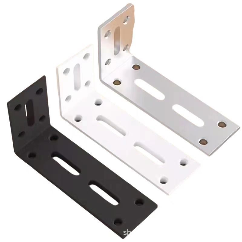 L-Shaped 90-Degree Right Angle Bracket Adjustable Hole Wooden Board Shelf Support Wall Bracket Furniture Connector