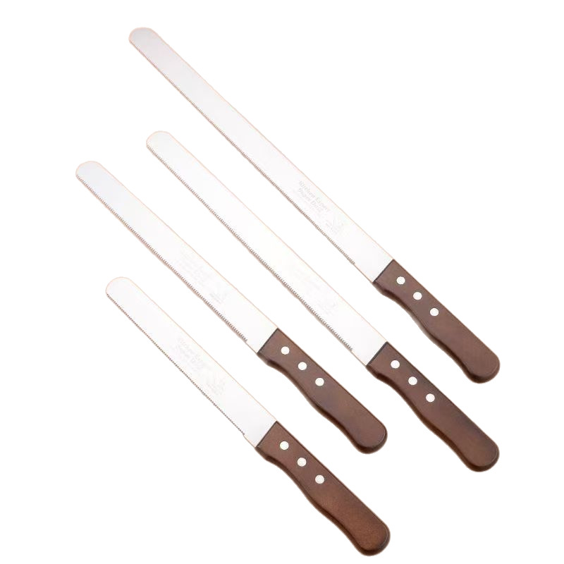 Stainless Steel Serrated Knife for Toast, Special Sandwich Bread Knife, Cake Slicing and Layering Baking Tool