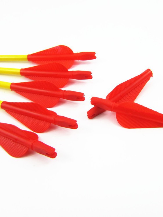 Bow and Arrow 8mm Arrow Feather and Arrow Tail Integrated Plastic Jacket Traditional Recurve Straight Pull Scenic Park DIY Archery Accessories